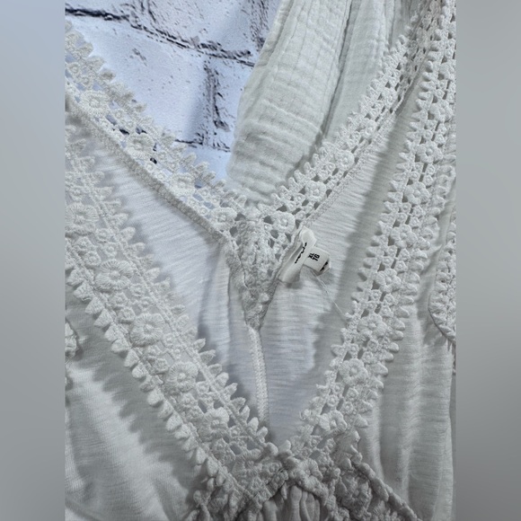 2 Piece Aerie White Sleeveless Top and Shorts Set 100% cotton - Picture 2 of 12